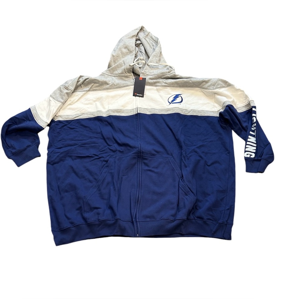 Tampa Bay‎ Lightning Men’s Full Zip Up Hoodie Sweatshirt 6XL